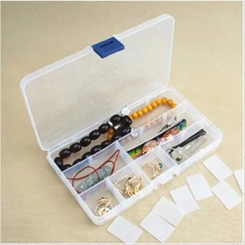 

Multi-Compartment Transparent Storage And Sorting Box Free Assembling Medicine Box 10-15 Compartments