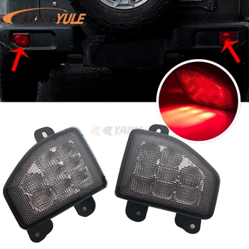

Smoke Lens Tail light for Jeep Wrangler JL 2018 2019 Red Len Rear Bumper Reflector Fog Brake Warn Light Car Style