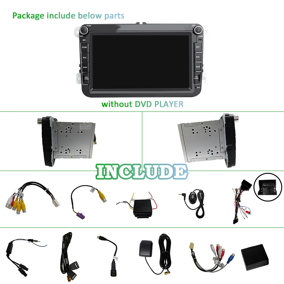 Cheap 8 Core 4G RAM 64G Android 9.0 2 DIN Car dvd Player GPS for VW/GOLF 5 6/Polo/Passat/CC/B6/B7/Skoda/SEAT/Leon car radio Multimedia 14