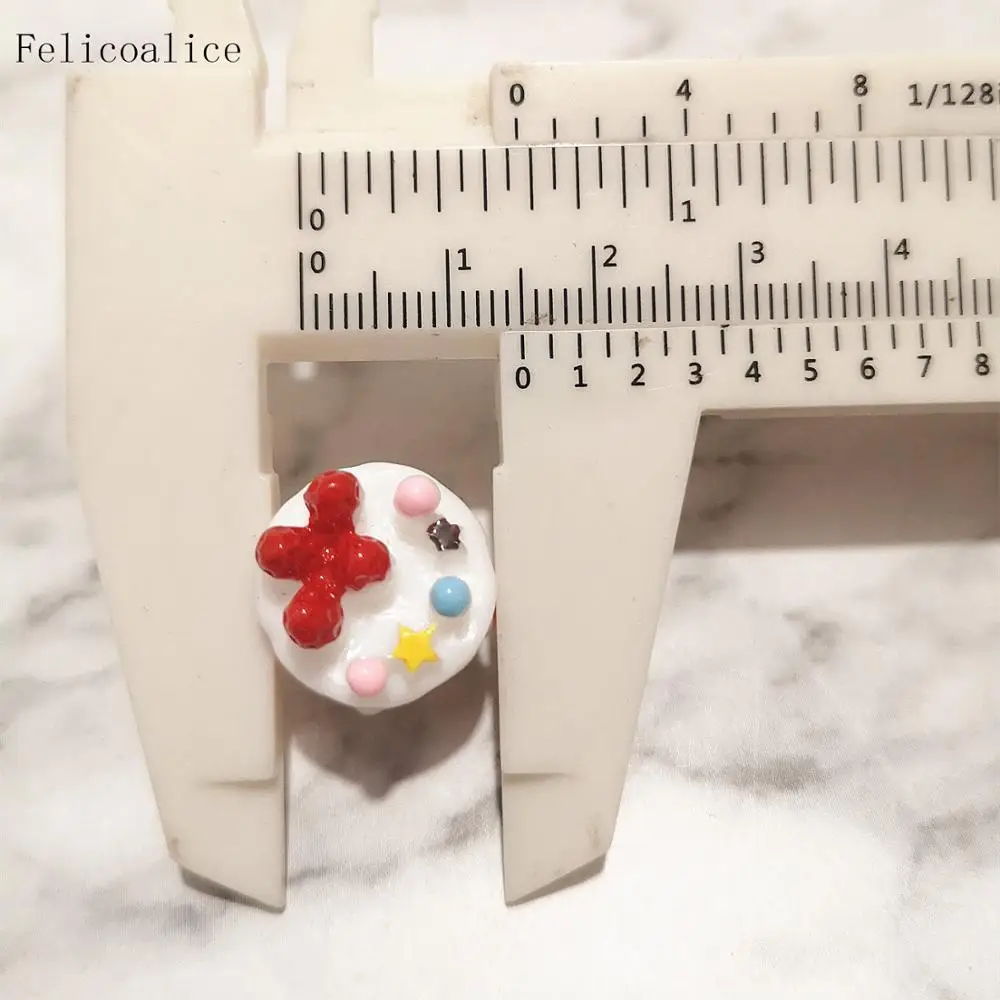 5pcs Slime filler DIY miniature Cake Model Simulation Figurine Toy Dinner Food Candy 6