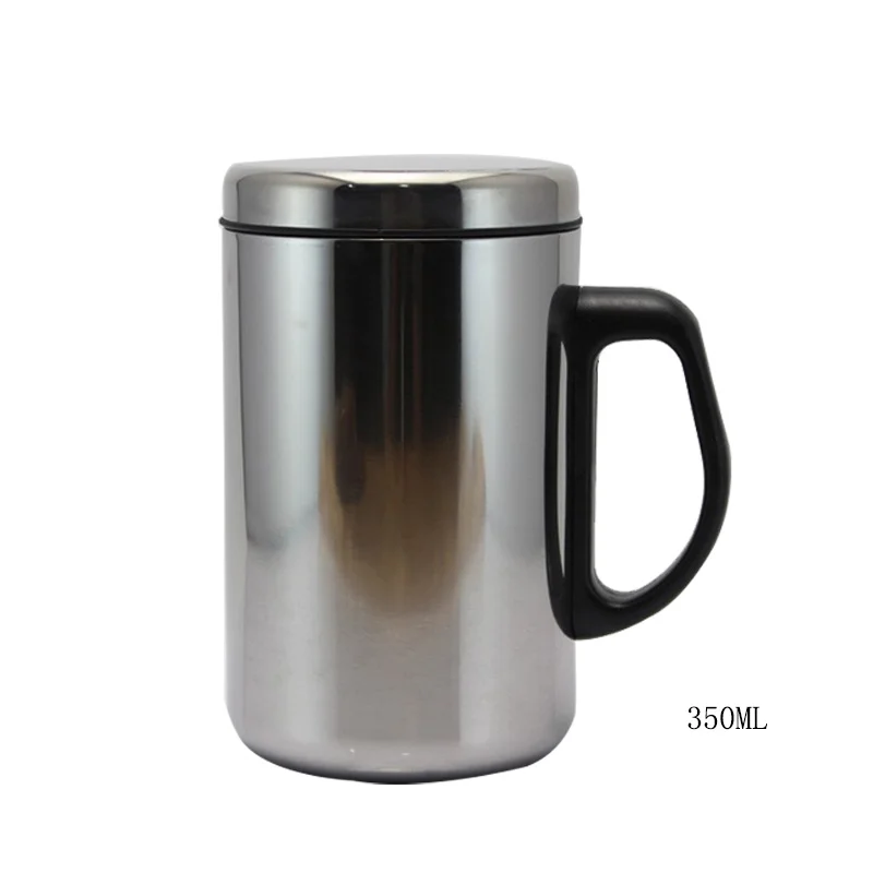 350ML sliver 350/500 мл нержавеющая сталь с двойными стенками чашка колба кофе термос кружка с водой изолированные бутылки термо бутылка вакуумный чай - Цвет: 350ML sliver