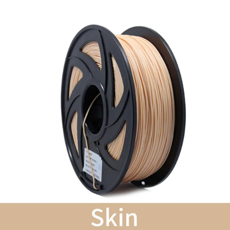 Skin 1 кг 1,75 мм PLA Синтетическая нить печати красочные материалы для 3D-принтеры накаливания экструдер ручка Радуга Пластик аксессуары цвета красный, серый - Цвет: Skin