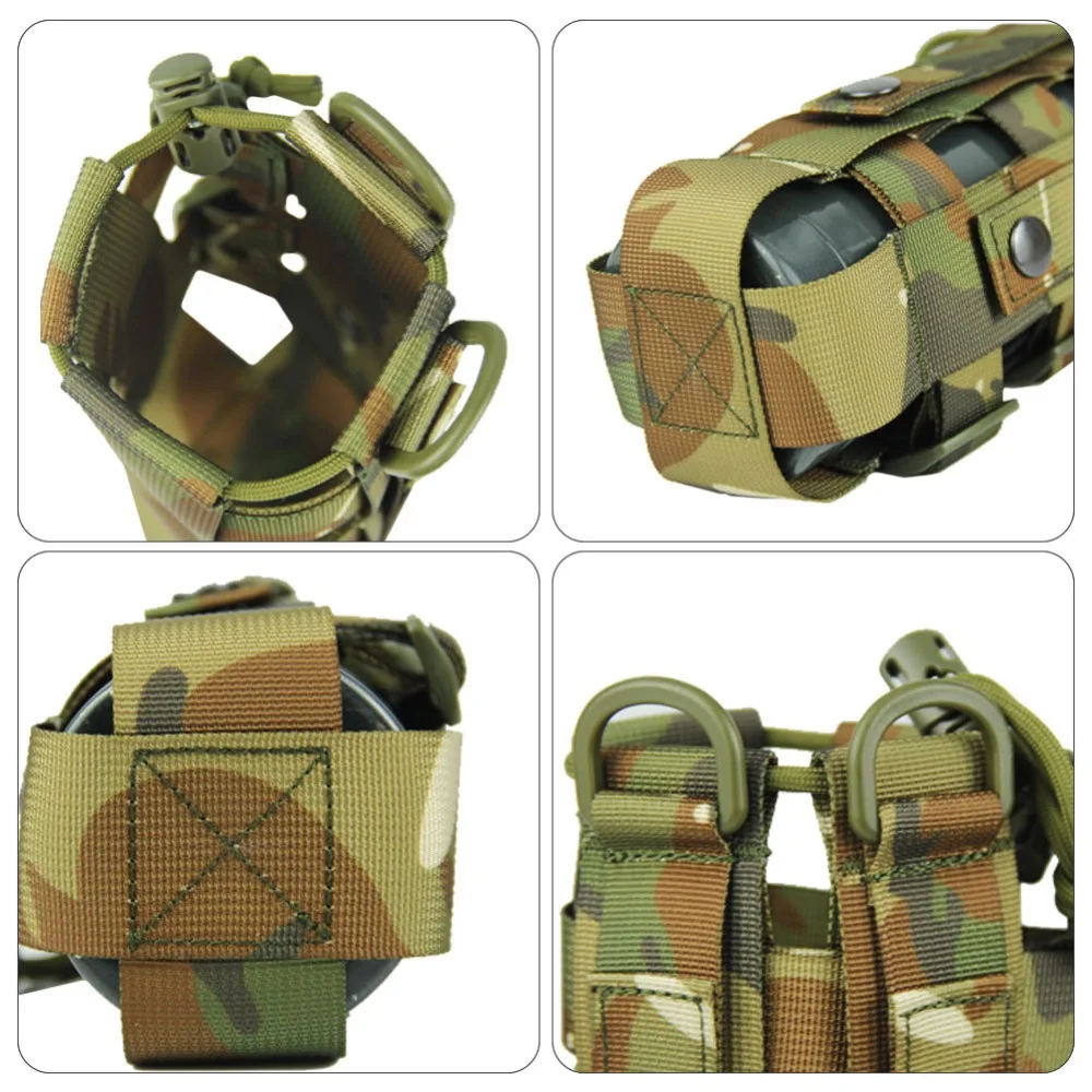 GRT Fitness Hef1e8a0f6842475a82bae3df1a4f65eaz Water Bottle Pouch - Outdoor Travel Kettle Bag Adjustable kettle bag  