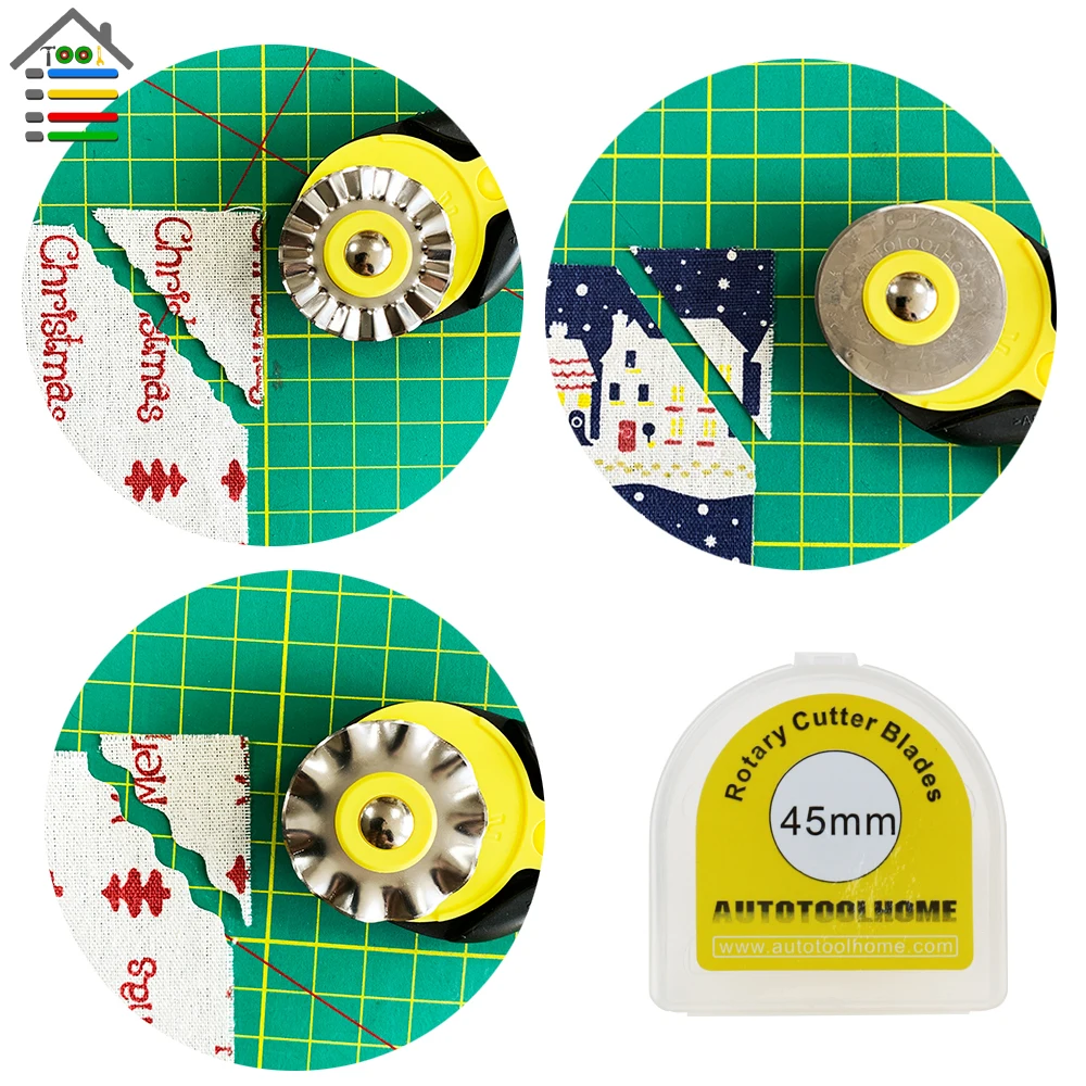 Rotary Cutter Blades 45mm Fit For Olfa Fiskar Color Titanium Plating Coated  SKS-7 Steel With Plastic Case Sewing Accessories - AliExpress