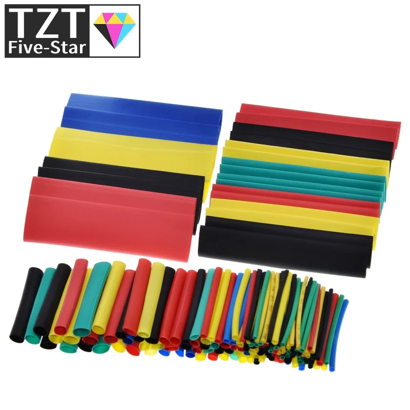 1 TASCHE = 164 Stück Schrumpfschlauch-Set, Isolierschlauch, Termoretractil, Polyolefin, Schrumpfschlauch, verschiedene Schrumpfschläuche, Drahtkabel – Detail 6