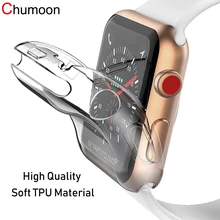 Screen Protector Case for Apple Watch SE 6 5 44MM 40MM TPU HD Clear Ultra Thin Cover