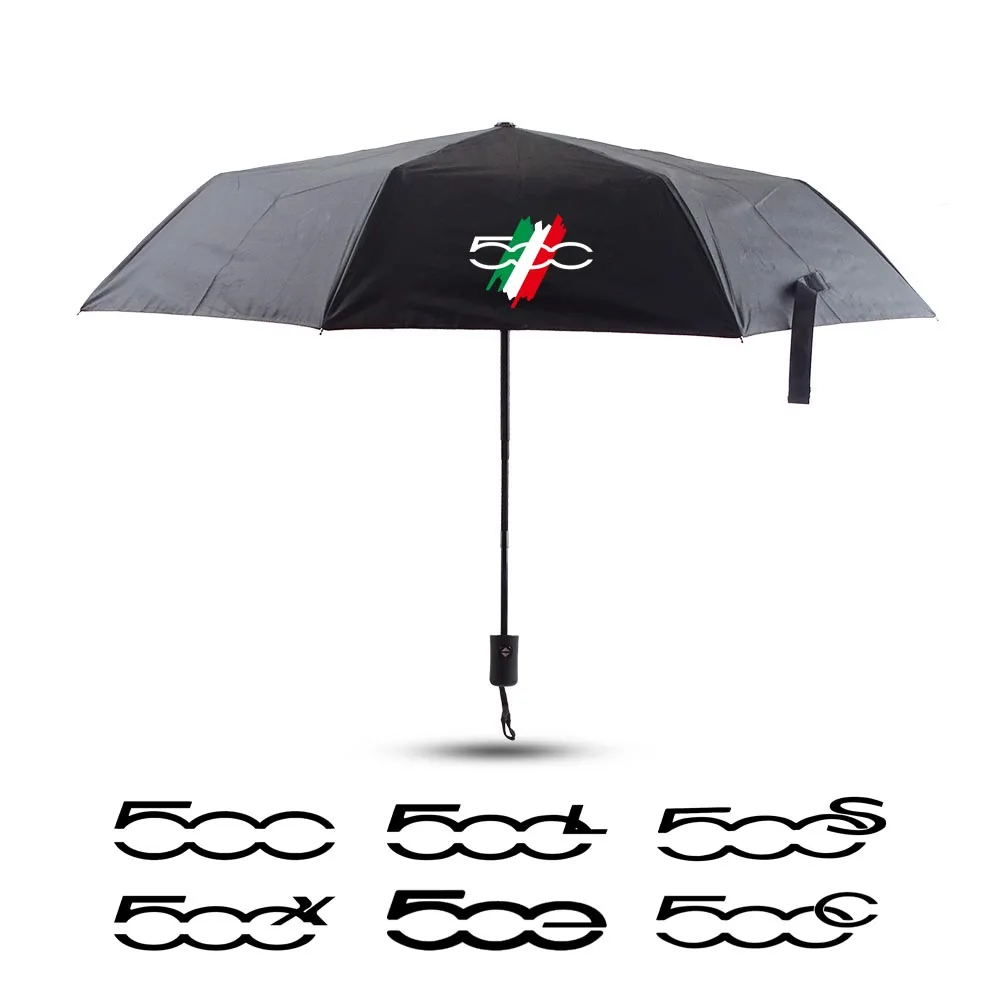 Car Fully Automatic Folding Umbrella umbrella sets car logo umbrella for Fiat 500 500 L S X C E 500L 500S 500X 500C 500E
