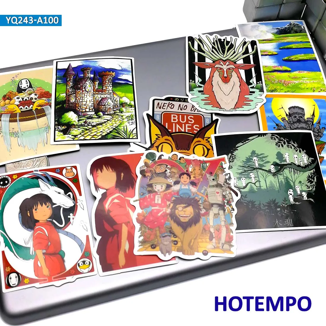 100 шт манга Хаяо Миядзаки классические аниме наклейки для мобильного телефона ноутбука чемодан гитара скейтборд художественные наклейки