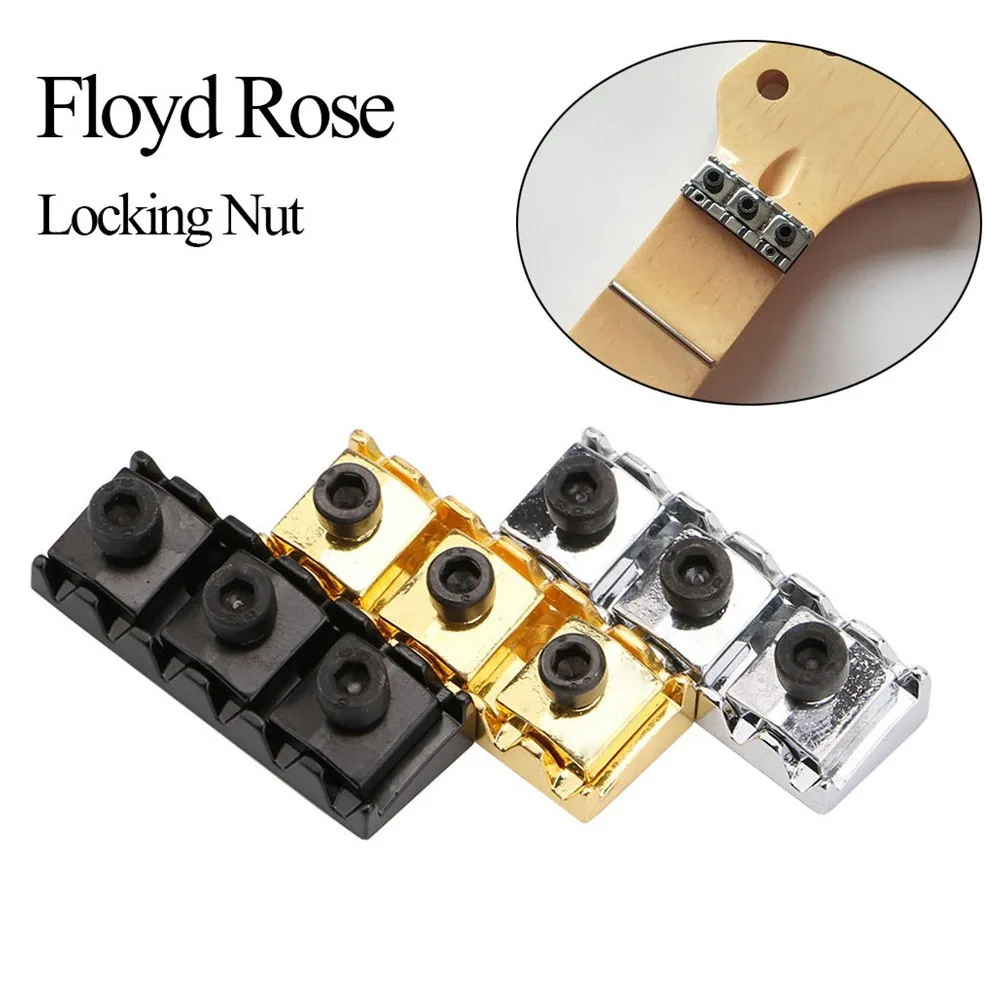 

Guitar Locking Nut 42mm Metal String Lock Replacement Guitar Parts For Strat/Squier Electric Guitar Floyd Rose Tremolo Bridge
