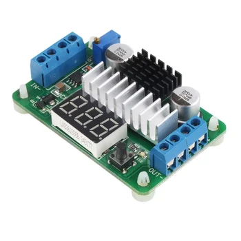 

Mini LTC1871 100W/6A DC Power Source Step Up Converter DC DC 3.5V-30V 6A 100W Adjustable Converters + Red LED Voltmeter