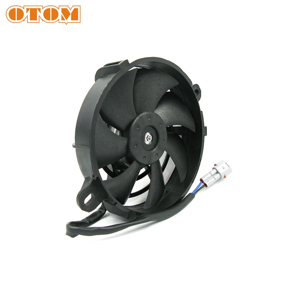 Motorcycle Cooling Fan OTOM Motorcycle One 4"/5" Radiator Fan Motocross Universal Ultrathin Large Flow Standard Motor Oil Cooler Electric Fan Accessory