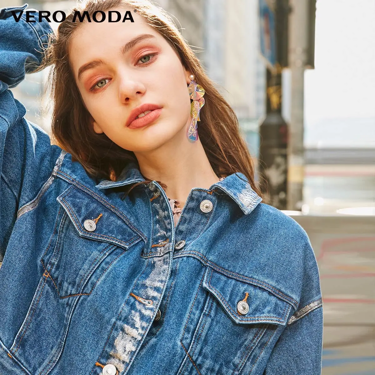 Vero Moda женское джинсовое пальто из хлопка | 319157517