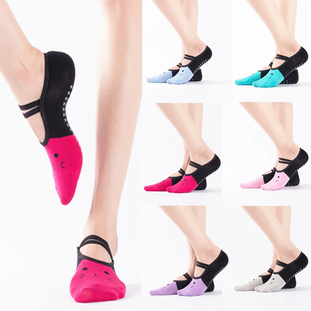 Модные женские, не скользящие, разделенные пальцами носки спортивные пуанты