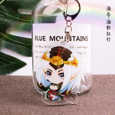 Аниме Onmyoji акриловый брелок демонический нож для девочек Gui shibay aoandou Ibaraki douji Модный милый кулон chaviro брелок ювелирные изделия - Цвет: 17