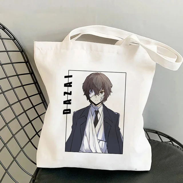 Japan Anime Bungou Stray Dogs Chuuya Nakahara Osamu Dazai Handbags Shoulder Bags Casual Shopping Girls Handbag Women Canvas Bag B130