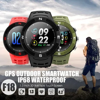 

F18 Smartwatch Sports Bluetooth 4.2 IP68 Waterproof Call Message Reminder Pedometer Sleep Monitoring GPS Smart Watch