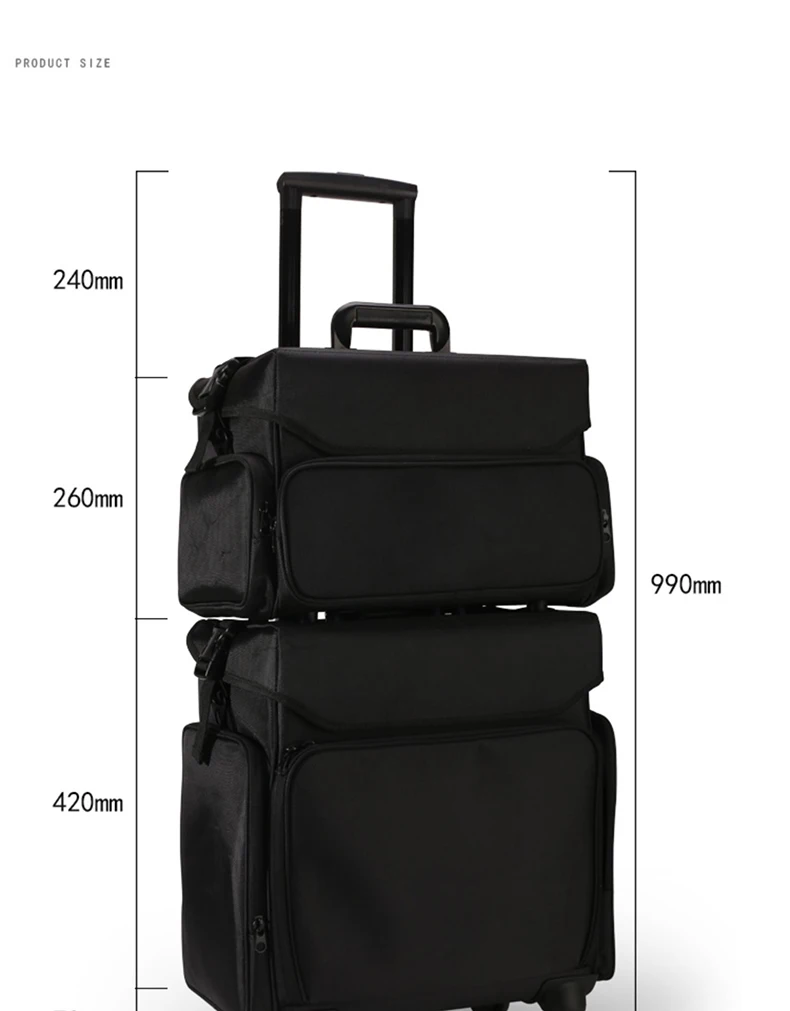 large makeup suitcase