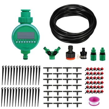 

25M/82Ft Drip Irrigation System Garden Watering Kits Nozzle Mist Cooling Patio Lawn Automatic Mini Irrigation Kit