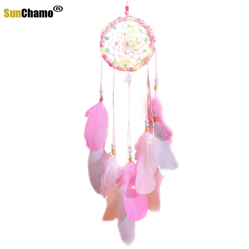 Unicorn Girl Heart Dream-net Material Pack DIY Energy Catching Net Hand-laid Ins Wind-bell Hanging Room New Ornaments | Дом и сад