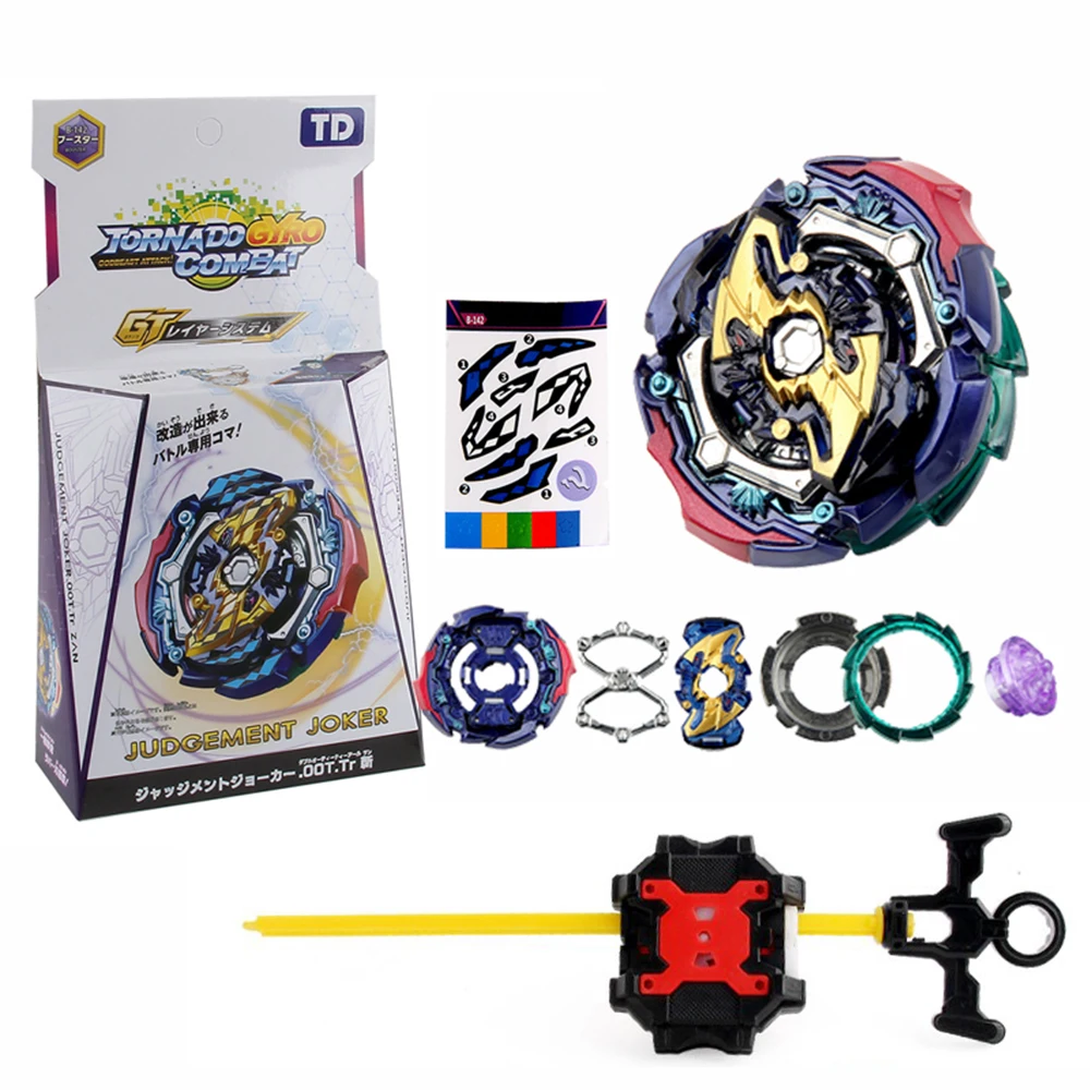 

Beyblades Burst GT Metal Fusion with Two-way Launcher Alloy Assemble Bayblade Gyroscope with Ruler Antenna Toys for Children