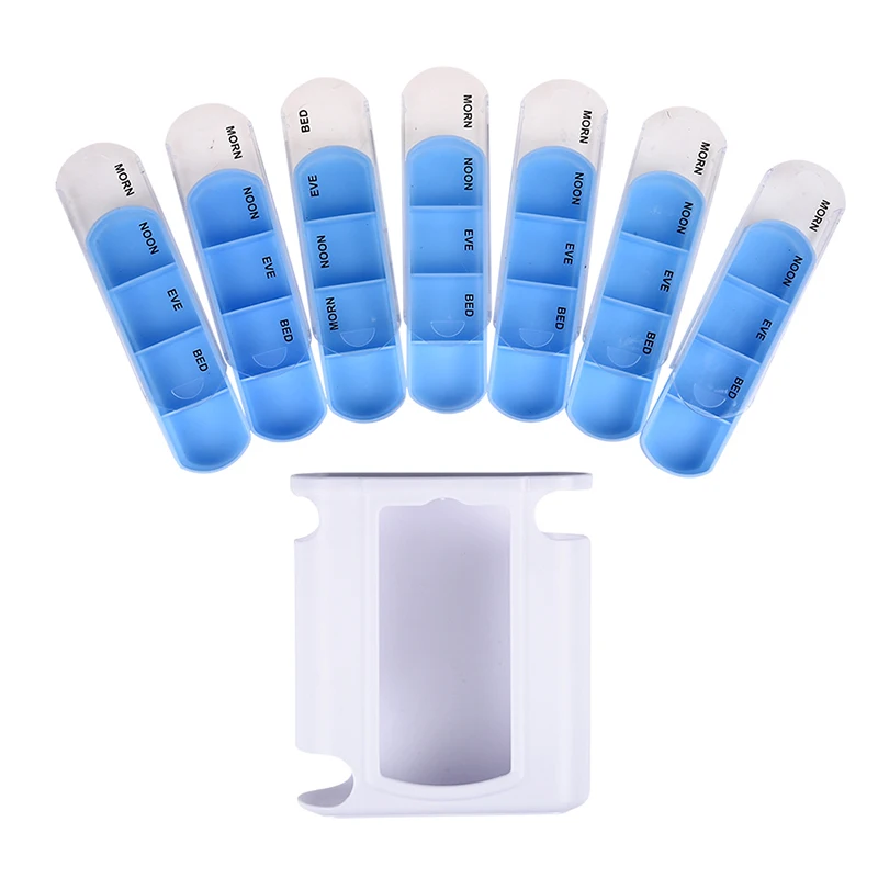 

Pill Box Organizer Tablet Holder 7 day Week Medicine Tablet Drug Holder Storage Box Pillbox Case Organizer Container Kit