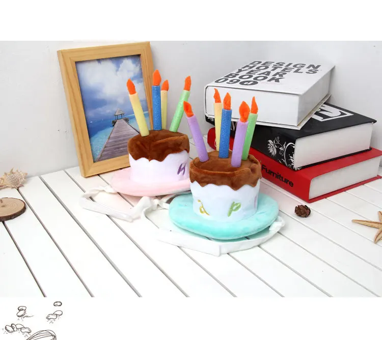 Ji zekee Halloween Carnival Holiday Bowler Hat Birthday Hat Pet Performance Supplies Birthday Girl Fruit Birthday Hat