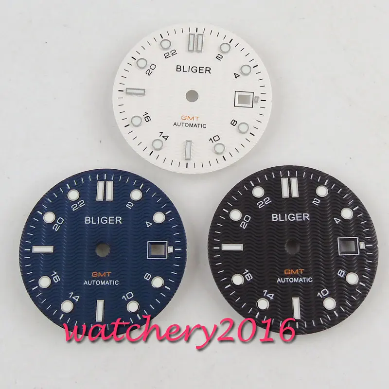 31 мм часы блигер циферблат fit 2836 2824 2813 3804 Miyota 82 серия механизм