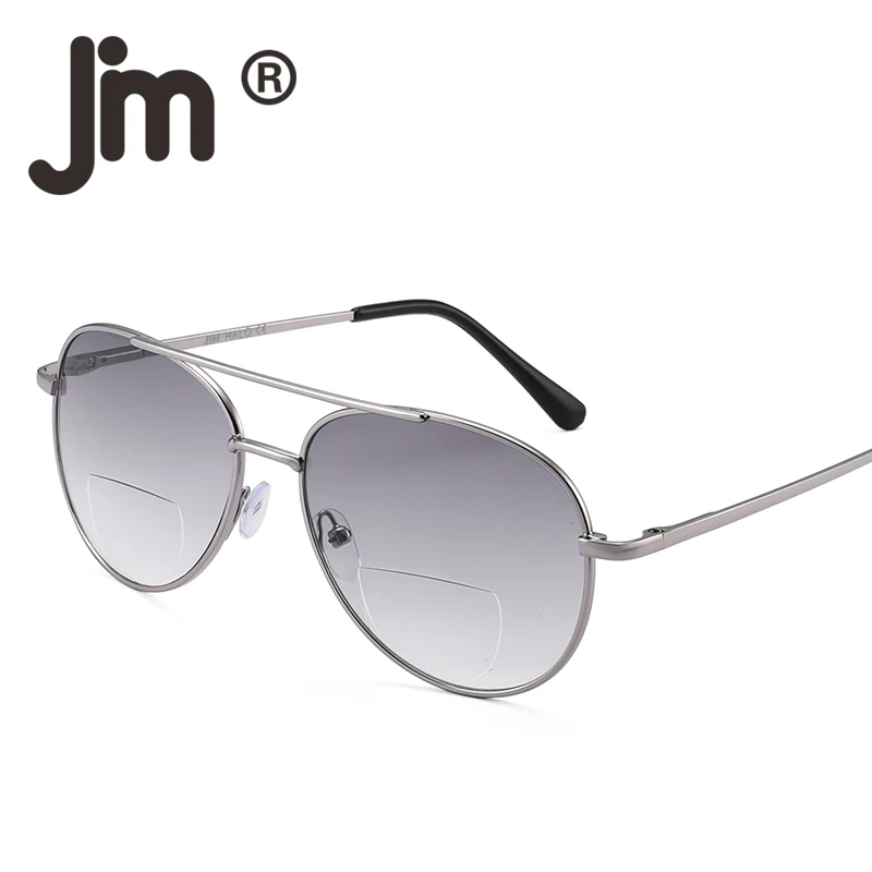 

JM Classic Round Bifocal Reading Glasses Spring Hinge Readers for Men Women