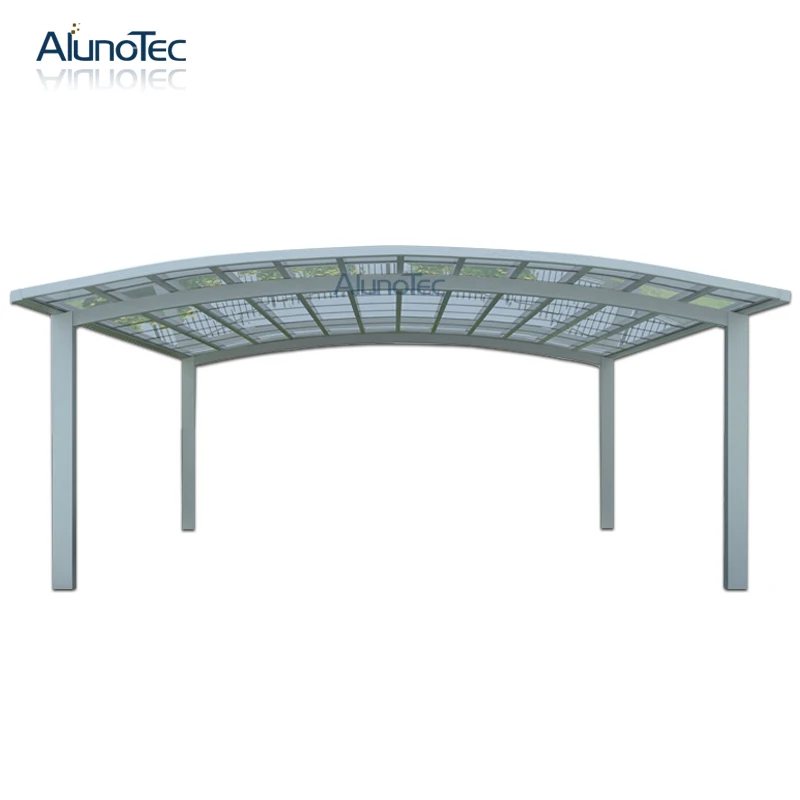 Waterproof Aluminum Polycarbonated Carport Car Shelter 5.5m Length x 6m Width x 3m Height