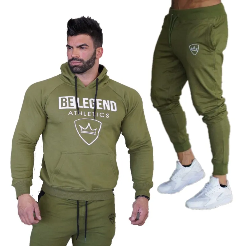 Hooded and Pants Спортивные костюмы, новинка, мужские комплекты, модная спортивная одежда, спортивные костюмы, комплекты, мужские толстовки+ штаны, повседневная верхняя одежда, костюмы - Цвет: Hooded and Pants