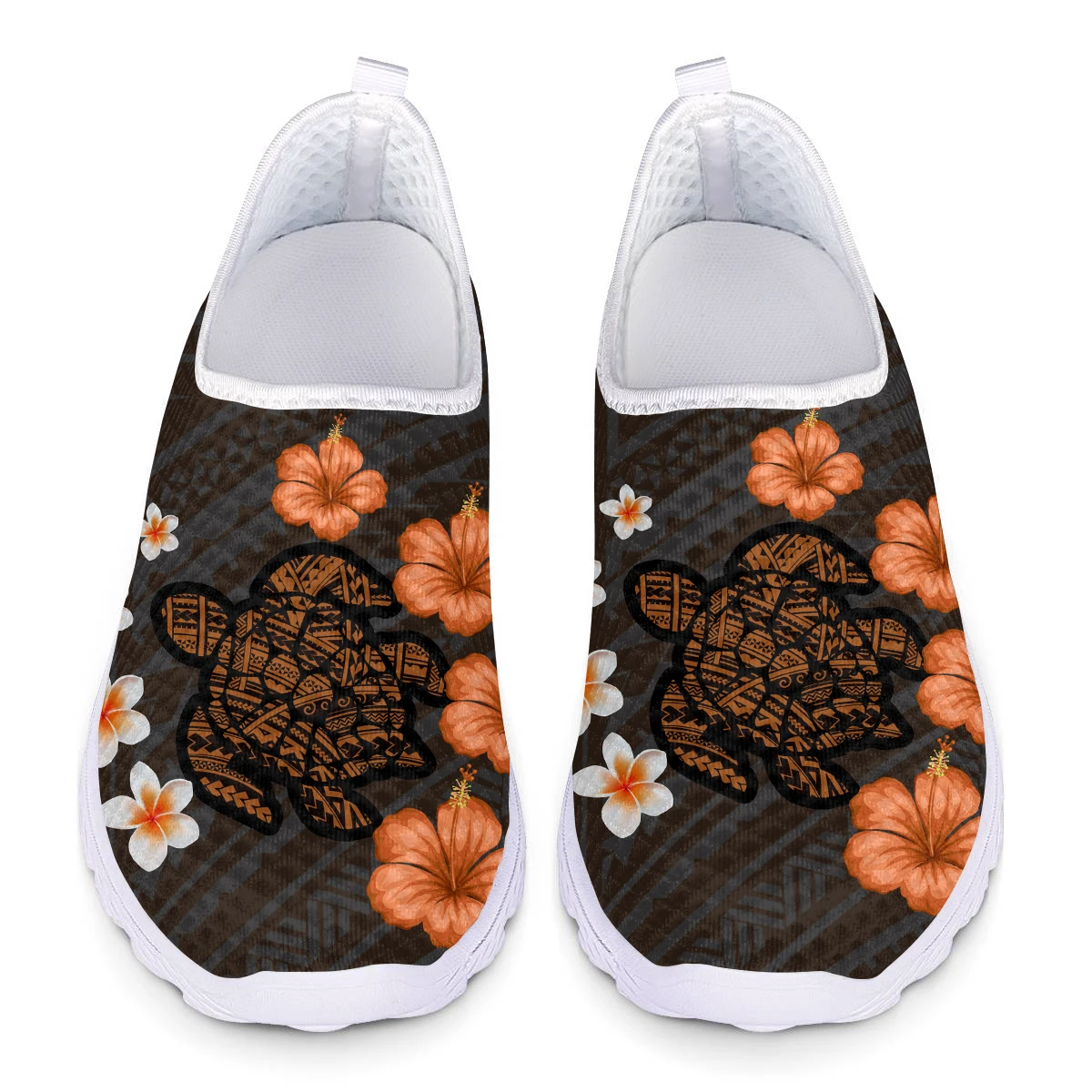 

Кроссовки ELVISWORDS женские, плоская подошва, принт в виде черепахи, сетчатые, без шнуровки, повседневная спортивная обувь