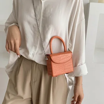 

2020 New MINI Shoulder Bag Handbag Messenger Bag Fashion Crocodile Pattern Mini Handbag