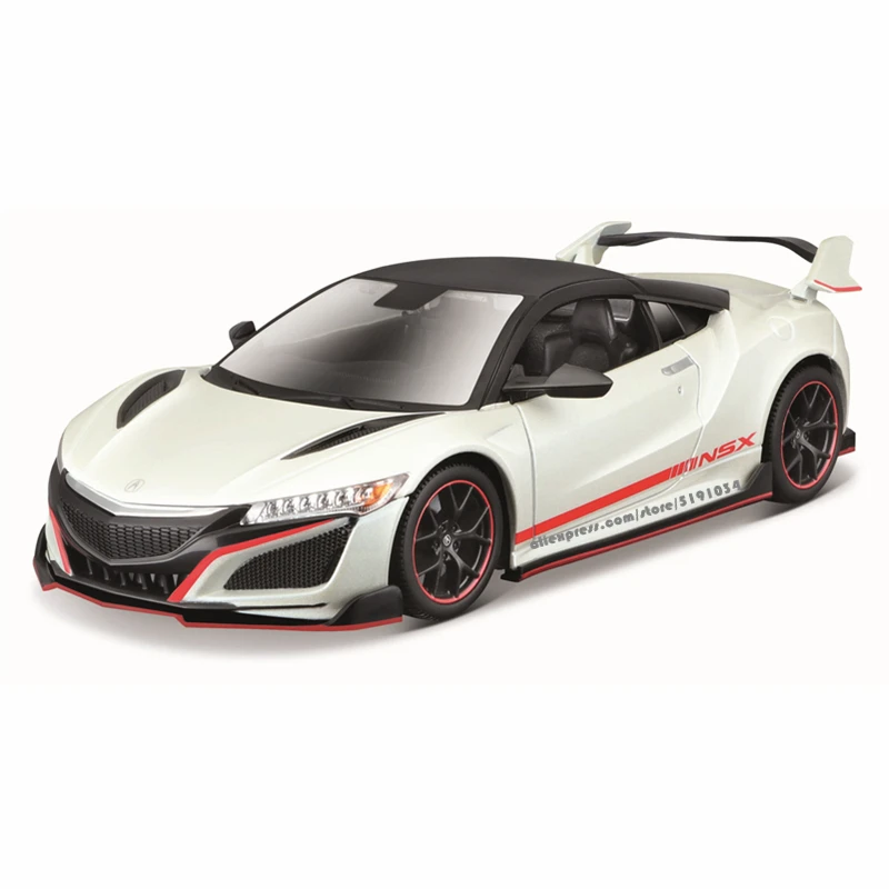 Maisto 1:24 Modified 2018 Acura NSX sports car Alloy die-cast static car model manufacturer authorized collection gift toy tool