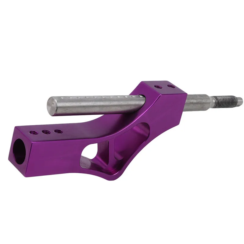 Алюминий ручка переключения рулевого механизма автомобиля расширитель Регулируемый переключатель переключения передач рычаг-удлинитель Подходит для Honda Civic Integra CRX B16 B18 B20 D серии - Цвет: purple