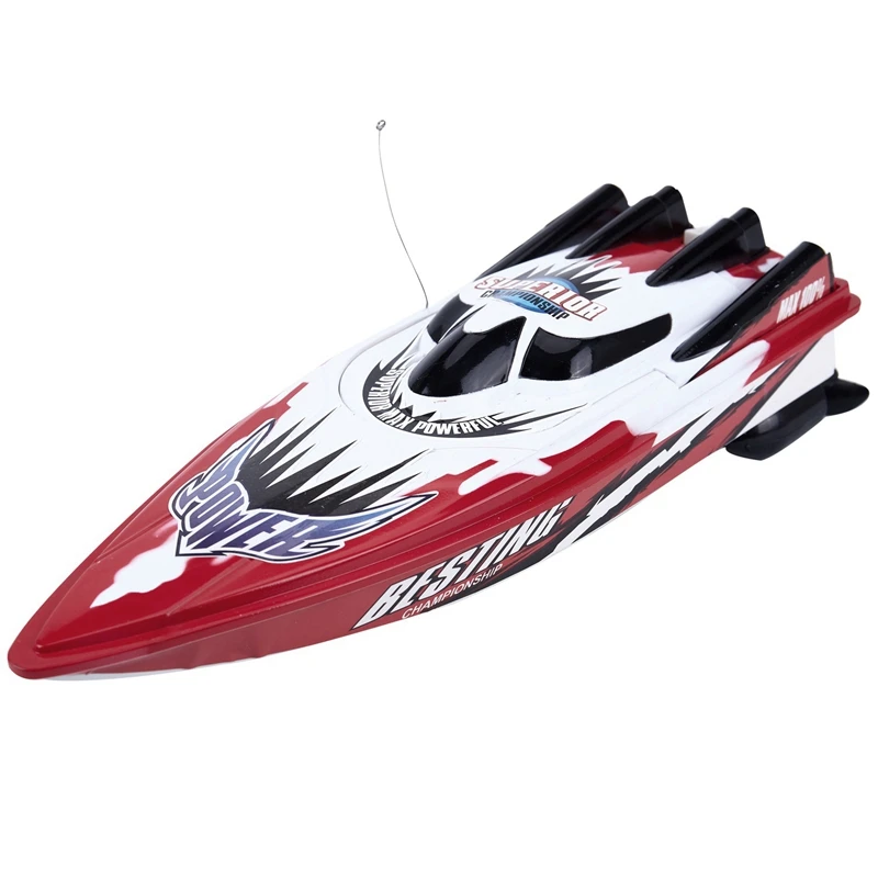 

RC Boat Radio Remote Control Twin Motor High Speed Boat RC Racing Toy Gift For Kids Eu plug Red