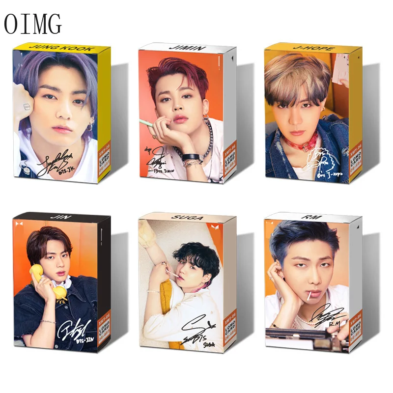 30 шт./коркор. Kpop Набор открыток новый альбом Bangtan Boys Lomo Cards V JK RM фотографические