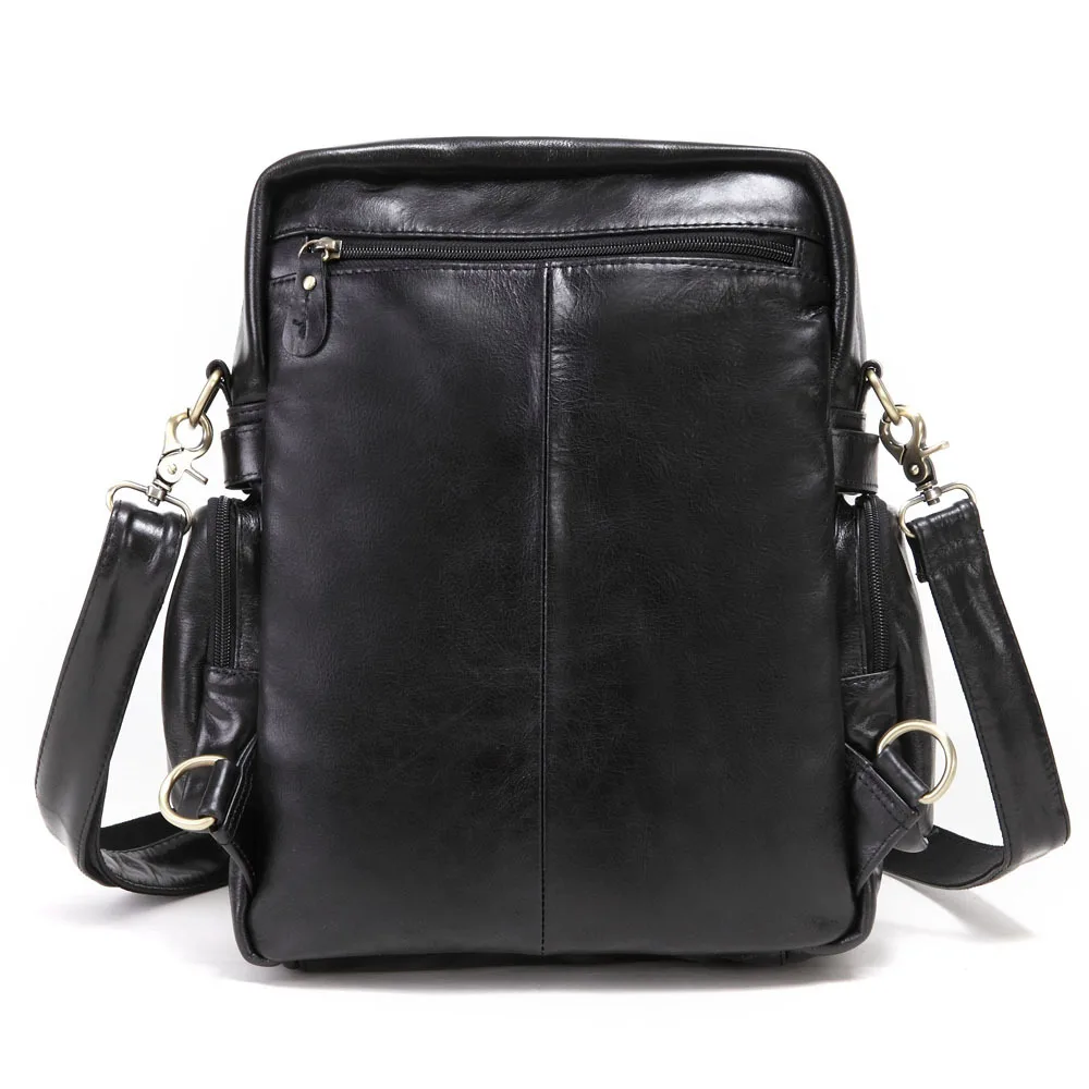 Mochilas Para Hombre, вертикальная мужская сумка, натуральная кожа,, Ретро стиль, настоящая коровья кожа, мужская сумка, Bolso Hombre Piel Cuero Genuino