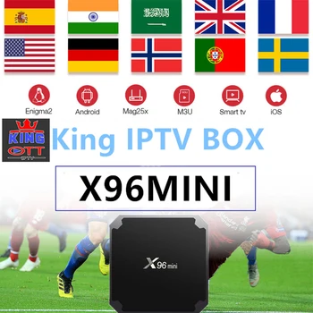 

KING iptv box x96mini Android TV Box OTT iptv 9000+L Adult XXX France Spain m3u MAG enigma2 only no channels included