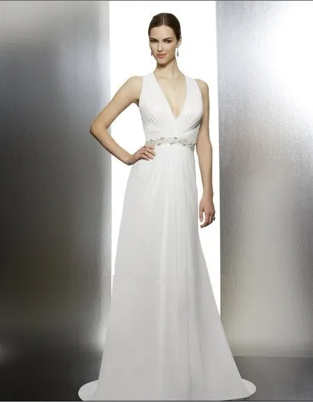 Шифоновое ТРАПЕЦИЕВИДНОЕ ПЛАТЬЕ с бретельками и лямками на шее vestido de noiva ассортимент Бисероплетение естественная талия свадебное платье платья для матери невесты