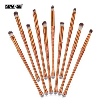 

10 Pcs Double-Ended Eye Makeup Brush Kit Eye Shadow Eyebrow Cosmetic Makeup Brush Pretty Comy