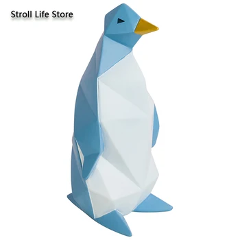 

Modern Resin Piggy Bank Penguin Ins Money Boxes Creative Cash Coin Box Girl Living Room Table Top Alcancia Gift Ornament FP066