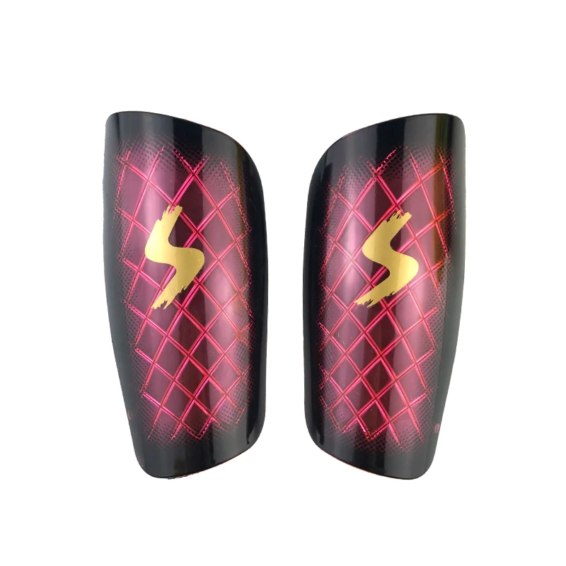 

New high quality Double thick football protectors shin guard shields sport Adult shinguards equipment Reinforced Greaves Color
