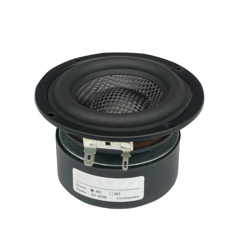 Woofer Speaker 3 Inch Subwoofer 4Ohm 8Ohm 25W Low Frequency Glass Fiber Woven Basin Car Subwoofer