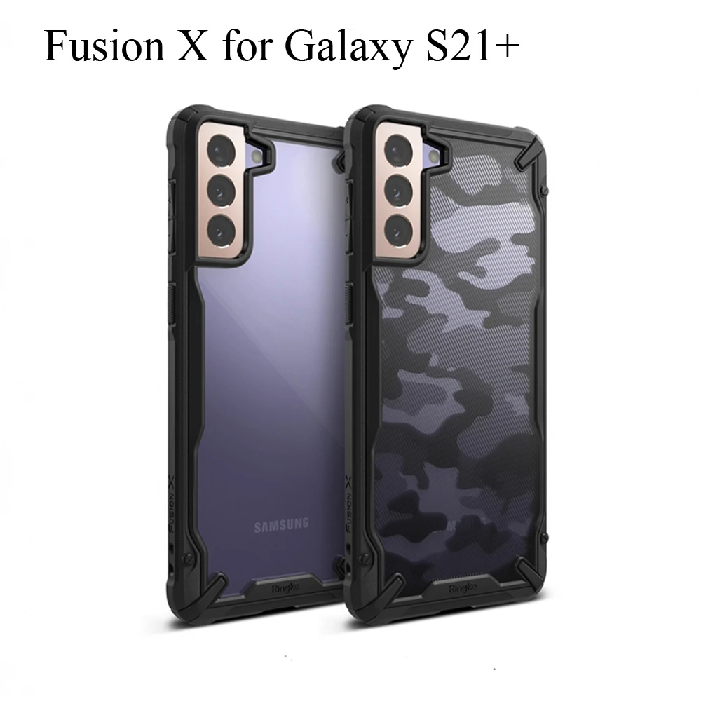 Ringke Case for Galaxy S21 Plus Fusion X  Clear Hard PC Back Flexible TPU Frame for Galaxy S21+ 5G Cover