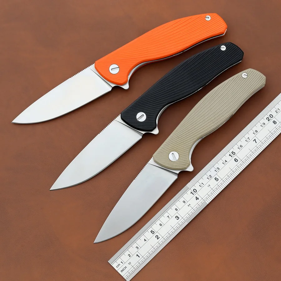 Hati 95 Folding Knife D2 Steel Blade G10 Handle Outdoor Camping Hunting Survival Utility Pocket Fruit Bearing Knives EDC Tools |