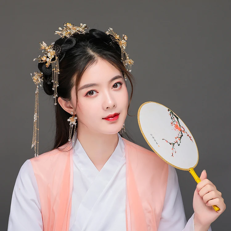 Hanfu костюм повязка на голову Женские аксессуары для волос женский Hanfu шпилька Kanzashi простой китайский стиль украшения для волос Kanzashi