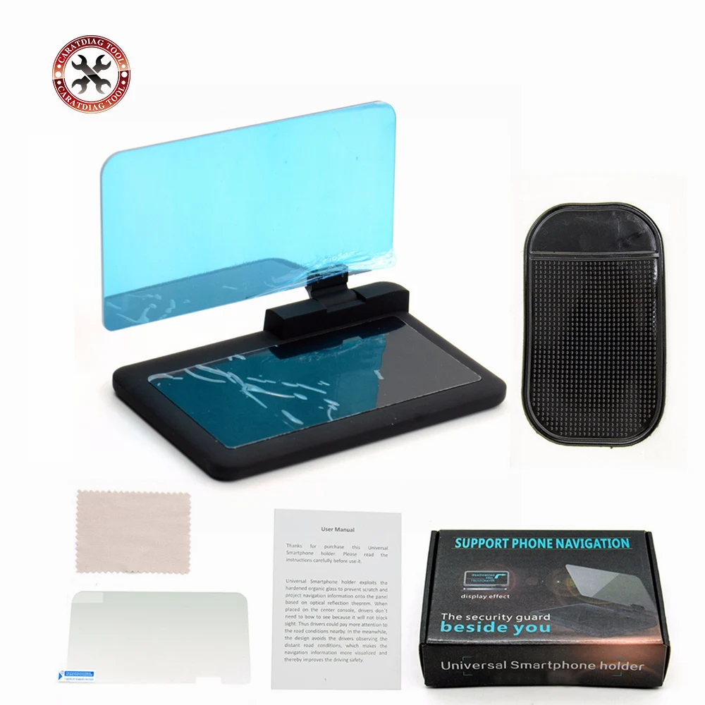 

Newest 6 inch Universal H6 Car HUD Head Up Display Projector Phone Navigation Smartphone Holder gps hud for any cars