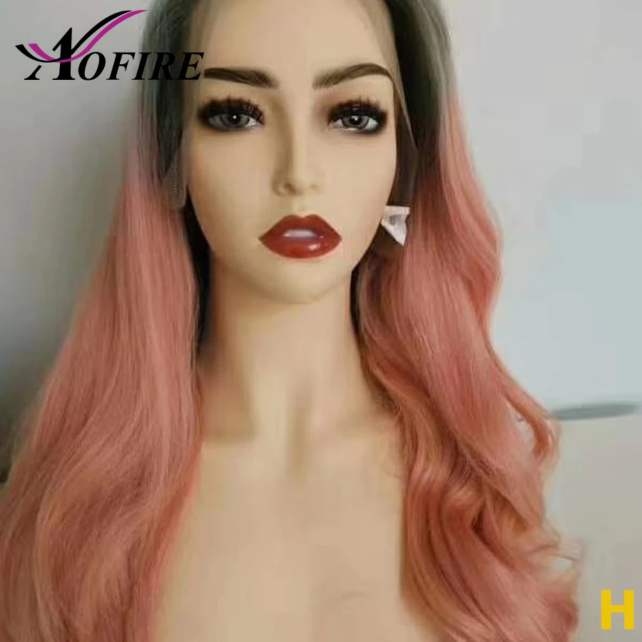 

Pink Gray Ombre Colored 13x4 Lace front wig Human Brazilian Remy Hair Wigs Boby Wave Pre Plucked For Black women 150 Density