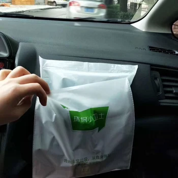 

15 Pcs Car Trash Bag Disposable Auto Paste Garbage Bags Big Capacity JS23