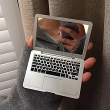 Косметическое зеркало, модное мини карманное зеркало для ноутбука, компьютерное стекло для женщин и девушек, креативное домашнее декоративное зеркало
